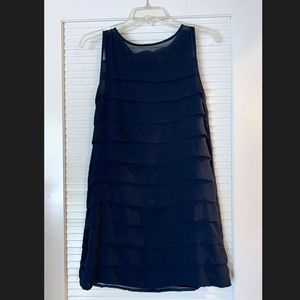 H&M Navy Tiered Front Shift Dress